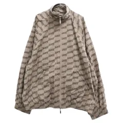 BALENCIAGA (バレンシアガ) Monogram BB Tracksuit Jacket 704495 TML36 BBモノグラム ジップアップトラックスーツ ナイロンジャケット ブラウンのサムネイル