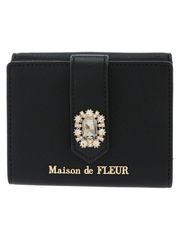 Maison de FLEUR バイカラービジューウォレット