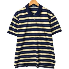 古着 ラルフローレン Ralph Lauren POLO by Ralph Lauren マルチボーダー 半袖 ボーダー ポロシャツ メンズXL相当/eaa560372