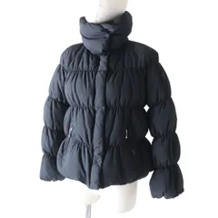 極美品★正規品 paul+ Paul Smith ポールスミスプラス 裏地総柄 スタンドカラー ZIPUP ショート丈 ダウンジャケット レディース 黒 40 h05-st30224-24のサムネイル