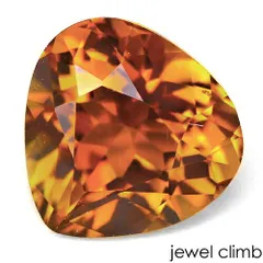 【鑑別書付】高いクリアー感で煌く希少な一石！オレンジトルマリン  宝石 ルース ０．９９ＣＴ