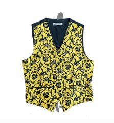 vintage yellow designes vest