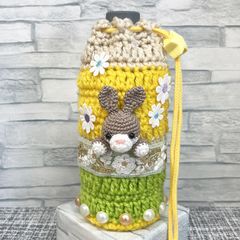 ハンドメイド　ペットボトルカバー　うさぎ