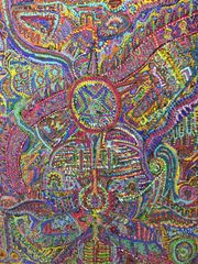アクリル絵画F30号「無題」アート