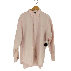 ラルフローレン RALPH LAUREN THE BIG OXFORD 裾ポニー刺繍 ストライプ BDシャツ メンズ import：L 