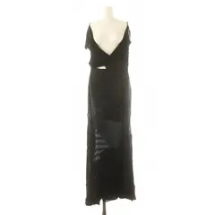 ジュンヤワタナベ JUNYA WATANABE コムデギャルソン COMME des GARCONS AD2002パッチワーク切替キャミワンピース ロング マキシ丈 ノースリーブ M 黒 ブラック /MI ■OS ■SHのサムネイル