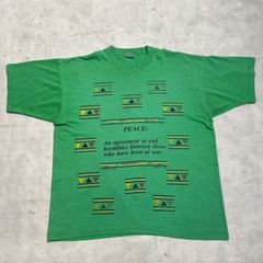 90s FRUITS OF THE LOOM メッセージt ビンテージt 袖裾シングル 古着