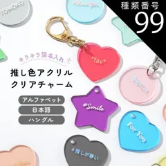 種類99：17.パステルネイビー/ハート/ゴールド  推し活グッズ キーホルダー 推し活 キーホルダー 推し活 アクリル 文字入れ ハングル 韓国語 アルファベット 推しカラー 推し色 箔押し キラキラ クリア アクリルチャーム ハート スター ラウンド 人気