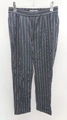 ◇ Mila Owen ミラ オーウェン ストライプ ロールアップ パンツ サイズ0 ネイビー レディース E  【1304050022104】
