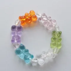 【B-9】グミベア🧸　kids ビーズブレスレット