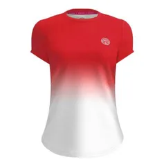 「海外サイズ」BIDI BADU(ビディバドゥ) レディース CREW グラディエント 半袖Tシャツ 「定番」 W1620002-RDWH レッド×ホワイト(23y1mテニス)【メール便発送】(330519539)