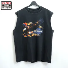 レア《ハーレーダビッドソン》刺繍シャツ ノースリーブ/グレー/メンズ2XL レア○メキシコ製《ハーレーダビッドソン》両面プリントTシャツ⁄メンズ3XL