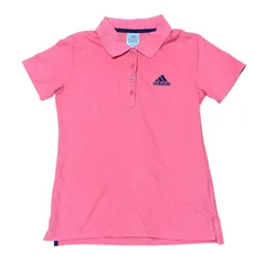 adidas ピンク 半袖 ポロシャツ レディースM アディダス