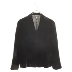 Calvin Klein (カルバンクライン) 90S ベロアノッチドラペル シャツジャケット ブラックのサムネイル