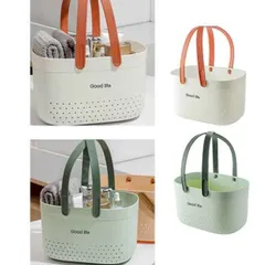 新品 2個セット かご 風呂 バッグ バスケット エコバッグ 洗える サウナ シャワー 防水 収納 可愛い 小物入れ 水切り 収納 ランドリー 買い物 浴室 洗濯 北欧 持ち運び スパ 温泉 かわいい 水遊び 洗面 ポーチ cn-kb-1964