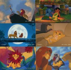 [중고] 스티커 스티커 라이온 킹 & 릴로 앤 스티치 메모리얼 스티커 세트 (6 장 세트) [이치 반 쿠지 Disney Dreaming Celebration] G상