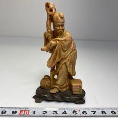 極上 人物 根付 蓋無木箱付 23 g 東S8-0615① - メルカリ