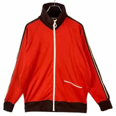 フランクリンFranklinハイネックラグラントラックジャケットラインジャージ赤レッド白ホワイト茶色ブラウン無地y2kレトロvintageヴィンテージ41102