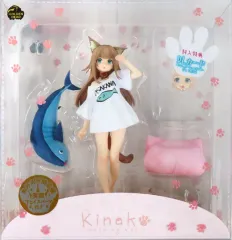 【中古】フィギュア きなこ おはようver. 「うちのねこが女の子でかわいい」 1/6 塗装済み完成品 あみあみ限定