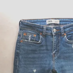 ZARA　ザラ　 デニムパンツ　ダメージ加工