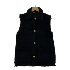 タグ付きZARA ネイビー ツイード ベスト ZARA - 【新品|タグ付き】ZARA ニットベストの通販 by nyspaka's