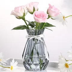【新着商品】一輪挿し 花瓶 シンプル花器 花瓶 透明 フラワーベース ガラス 装飾家の装飾 おしゃれ 高さ15CM