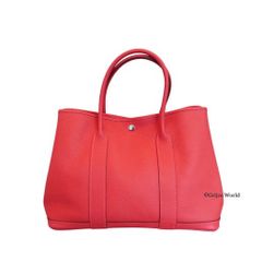HERMES ガーデンパーティPM R刻印 ルージュピヴォワン ランクSA