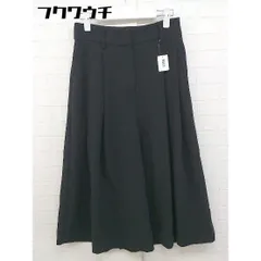 ◇ BLACK BY MOUSSY ブラックバイマウジー ツータック ワイド パンツ サイズ2 ブラック レディース 【中古】 【1104260009915】