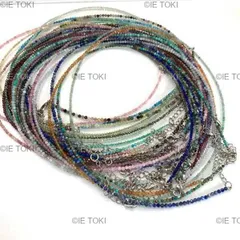 ローズクォート天然石ネックレス アメジスト2 3mm 小さな丸い部分 ミニネックレス 男性と女性のためのギフトに適しています