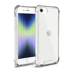 iPhone SE 第3/2世代 兼用 ケース クリア 2022新型 - ストラップホール付き iPhone se3 / se2 iPhone8/7 用カバー クリアケース スマホケース アイフォンse 3 / 2 / 7 / 8 対応用 透明ケース Ar 1