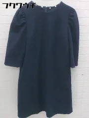 ◇ REDYAZEL レディアゼル 七分袖 膝丈 ワンピース サイズM ネイビー レディース 【中古】 【1103080008481】
