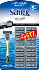 Schick(シック) クアトロ5チタニウム クラブパック(ホルダー(刃付き)+替刃16コ)