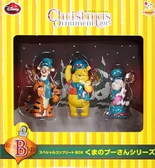 【中古】置物・装飾品 B.くまのプーさんシリーズ スペシャルコンプリートBOX 「Happyくじ ディズニークリスマスオーナメント2015」 スペシャルコンプリートBOX賞