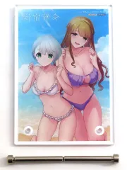 【中古】アクリルスタンド・アクリルパネル 新座真白＆仙波すみれ ミニアクリルキャラクタープレート 「Switchソフト 新宿葬命」 あみあみ購入特典