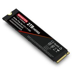 Monster Storage 2TB NVMe SSD PCIe Gen 4×4 最大読込: 7,400MB/s PS5確認済み M.2 Type 2280 内蔵 SSD 3D TLC MS950G75PCIe4-02TB