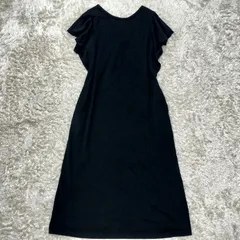 【美品】CRESTBRIDGE　バックコンシャスワンピース　Мサイズ　フリルスリーブ　CBチェック　Aライン　フレア