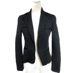 ボディドレッシングデラックス BODY DRESSING Deluxe ジャケット テーラード 長袖 前開き 薄手 無地 38 黒 ブラック アウター /BT