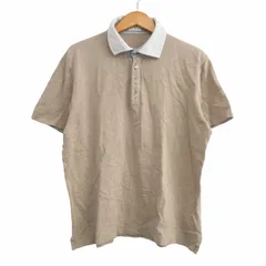 46439★美品 ブルネロクチネリ ポロシャツ メンズ ブラウン トップス 46439☆美品 ブルネロクチネリ ポロシャツ メンズ ブラウン