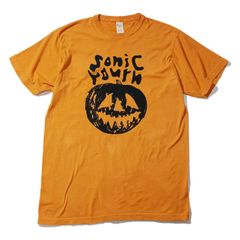 新品◆ソニックユース 公式 SONIC YOUTH Tシャツ バンド ロック Walls Have Ears-Orange