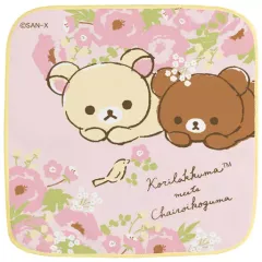 【中古】タオル・手ぬぐい(キャラクター) コリラックマ meets チャイロイコグマテーマ(花) プチタオル 「リラックマ」
