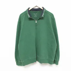 XL/古着 アロー 長袖 ハーフジップ スウェット メンズ 無地 緑 グリーン 25feb28 中古 スエット トレーナー トップスのサムネイル