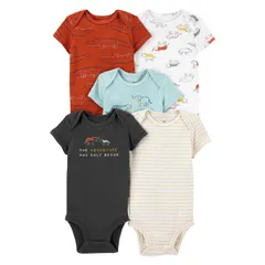 ベビー 半袖 ボディスーツ 肌着 5枚セット 60 70 80 90 95 【bss-49】