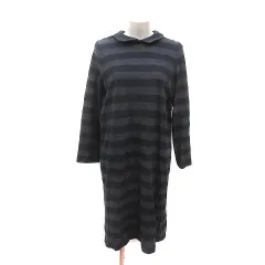 未使用★journal standard luxe ボーダーbigプル グレー 20th ボーダーテンジク プリントクルーネック-Big-プルオーバー