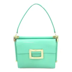 Roger Vivier/ロジェヴィヴィエ パテント エナメルレザー ハンドバッグ/RBWAKZB0200D1PT007/ミントグリーン/B4【オールシーズン】【♀】【A】【レディース】★■524625【中古】のサムネイル