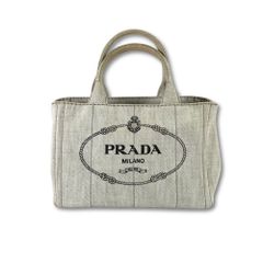 PRADA プラダ カナパトートバッグ デニムキャンバス IBG439