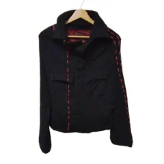 Y's （ワイズ）ナイロンブルゾン【Size 2】 WASHED HIGH-DENSITY NYLON TWILL MOTOR CYCLE COAT(M Black): S