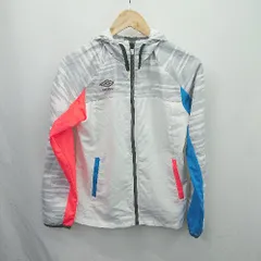 ◇ ⊇ UMBRO アンブロ ロゴ入り スポーツ系 長袖 スポーツウエア サイズＭ グレー系 レディース E  【1507160020187】