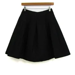 エムズグレイシー フレアスカート ブランド ボトムス日本製 黒 レディース 38サイズ ブラック×ネイビー M'S GRACY 【中古】