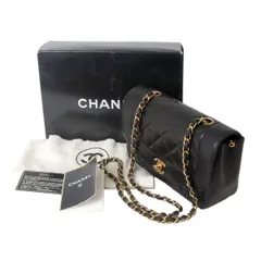 CHANEL シャネル マトラッセ ダイアナ チェーンショルダーバッグ ブラック 3414719 箱、布袋、GC、小冊子 NT Bランク