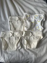 美品　ニシキ株式会社 綿100% おむつカバー 50サイズ　4枚セット